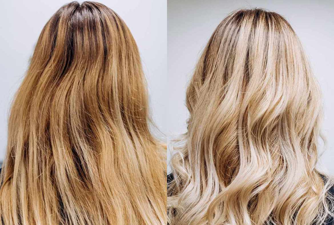 antes e depois: como tonalizar cabelo loiro